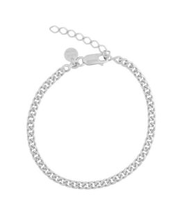 Aqua Dulce – Amanda – 4407 – Armbånd i sølv med panser mønster. Mål: 17+3cm