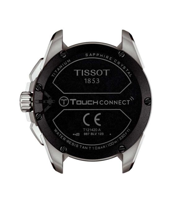 Tissot – T-Touch connect solar –  T-touch solar ur med en vandtæthed på 10 ATM/ 100 meter. Uret har safirglas, en urkasse i titanium, og måler 47mm i diameter. Kan anvendes med IOS og Android.