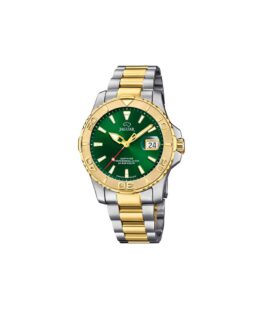 Quartz ur med en vandtæthed på 20 ATM/ 200 meter. Uret har safirglas, en urkasse i rustfrit stål/gul PVD coating, bicolor stål lænke, og grøn urskive. Derudover har uret dato anvisning og måler 40mm i diameter.